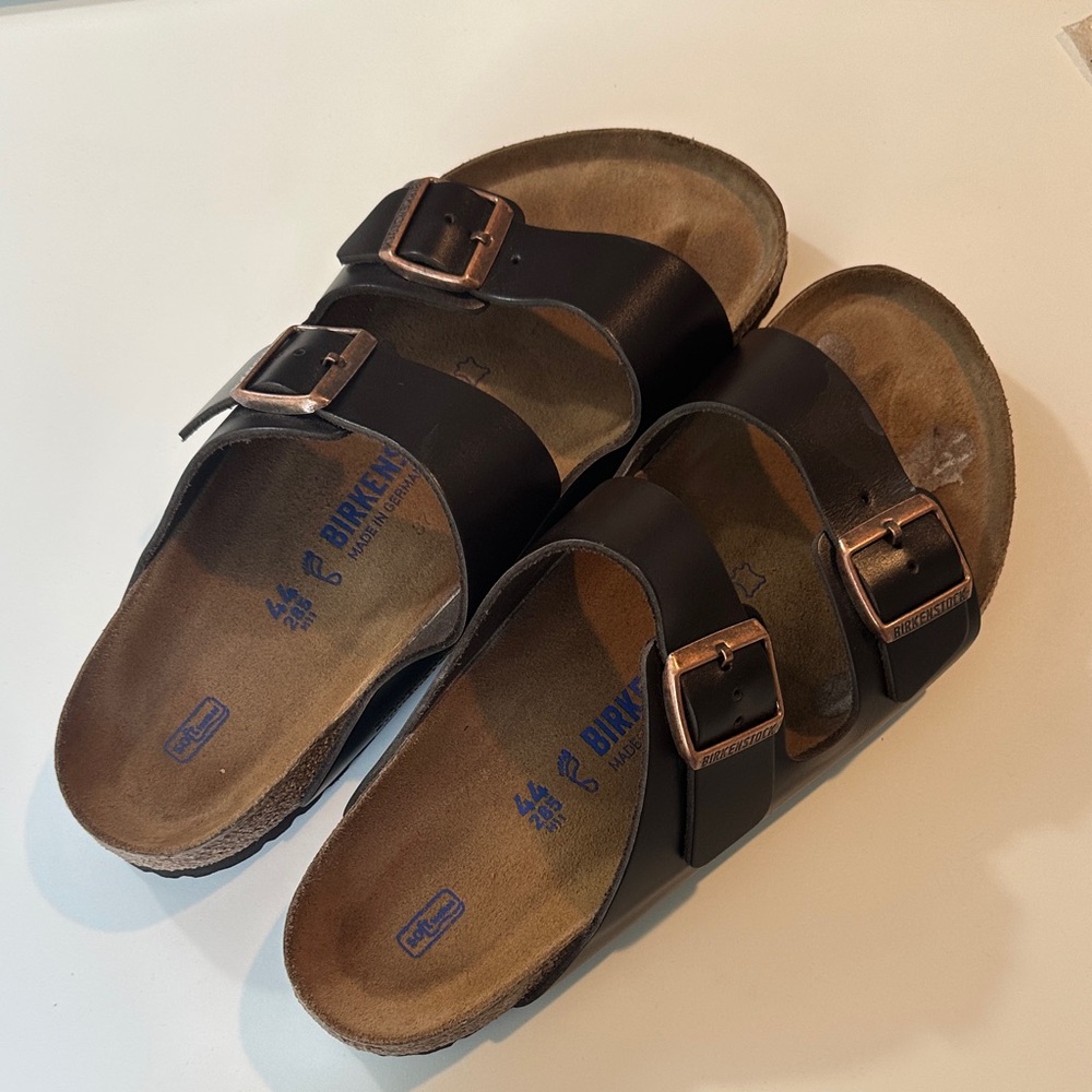 Birkenstock Dark Sandals with Dual Buckles